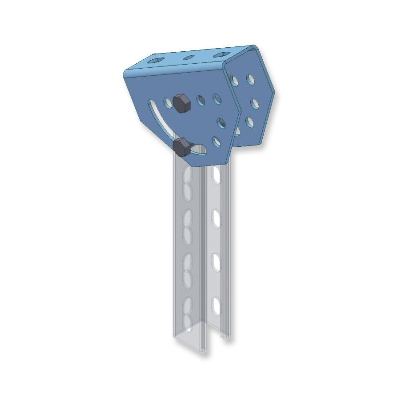 Plate with variable inclination