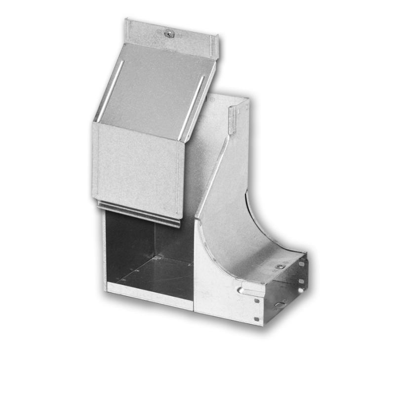 90° right rising skewed elbow with Cover